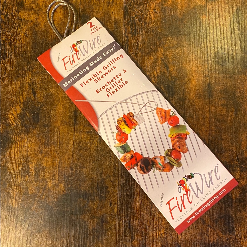 Fire Wire Flexible Grilling Skewers (2) NEW
